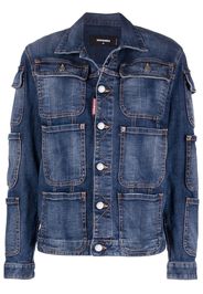 DSQUARED2 Giacca denim con tasche - Blu