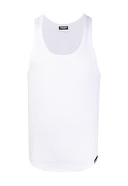 Dsquared2 ribbed cotton tank top - Bianco