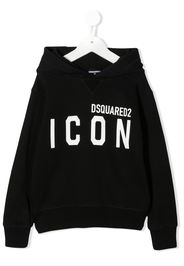 Dsquared2 Kids Icon logo-print hoodie - Nero