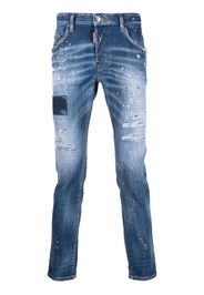 Dsquared2 bleach ripped jeans - Blu