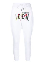 Dsquared2 Pantaloni sportivi con stampa Icon - Bianco