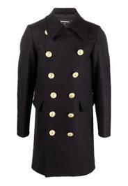 Dsquared2 double-breasted wool coat - Nero