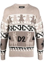 Dsquared2 jacquard-knit jumper - Toni neutri