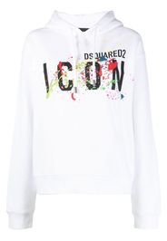 Dsquared2 Felpa con stampa - Bianco