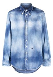 Dsquared2 tie-dye denim shirt - Blu