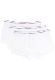 Dsquared2 Set di 3 boxer con stampa - Bianco