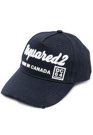 Dsquared2 logo-print cap - Blu
