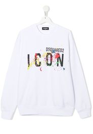 Dsquared2 Kids TEEN Icon printed sweatshirt - Bianco