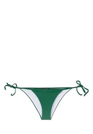 Dsquared2 logo-print side-tie bikini bottoms - Verde