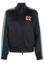 Dsquared2 logo-print zip-up sweatshirt - Nero