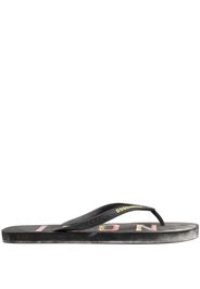 Dsquared2 Icon logo-detail flip-flops - Nero