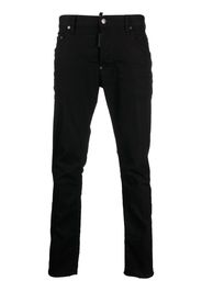 Dsquared2 Jeans slim con applicazione - Nero