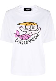 Dsquared2 T-shirt con stampa grafica - Bianco