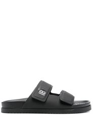 Dsquared2 x Ibrahimović leather slides - Nero