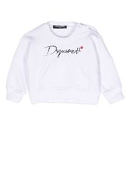 Dsquared2 Kids logo-print cotton sweatshirt - Bianco