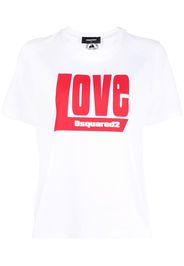 Dsquared2 logo-print short-sleeved T-shirt - Bianco