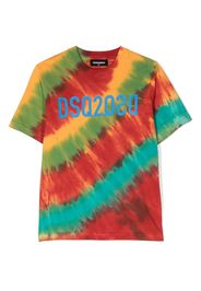 Dsquared2 Kids logo-print tie-dye t-shirt - Rosso