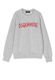 Dsquared2 Kids Felpa con stampa - Grigio