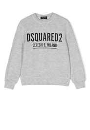 Dsquared2 Kids Felpa girocollo con stampa - Grigio