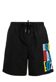 Dsquared2 Costume da bagno con coulisse - Nero