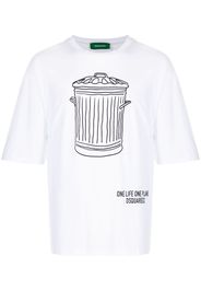 Dsquared2 T-shirt con stampa grafica - Bianco