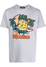 Dsquared2 T-shirt con stampa - Grigio