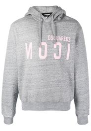 Dsquared2 reverse Icon-logo hoodie - Grigio