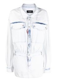 Dsquared2 light wash denim minidress - Blu