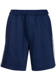 Dsquared2 striped-edge track shorts - Blu