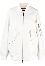 Dsquared2 Bomber in pelle - Bianco