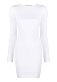 Dsquared2 cut-out rib-knit minidress - Bianco