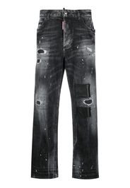 Dsquared2 high-rise distressed wide-leg jeans - Grigio
