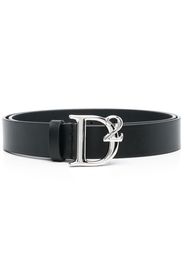 Dsquared2 leather logo-plaque belt - Nero