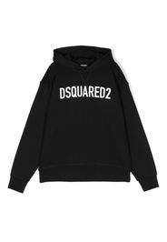 Dsquared2 Kids logo-print cotton hoodie - Nero