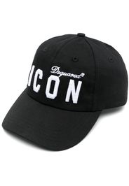 Dsquared2 Icon appliqué embroidered-slogan cap - Nero