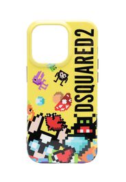 Dsquared2 pixelated-print iPhone 14 case - Giallo