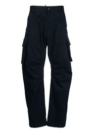 Dsquared2 logo patch cargo trousers - Blu