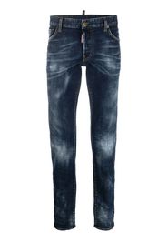 Dsquared2 flag patch slim-fit jeans - Blu