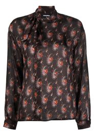 Dsquared2 graphic-print blouse - Marrone