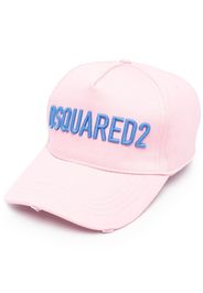 Dsquared2 Technicolor logo-embroidered baseball cap - Rosa