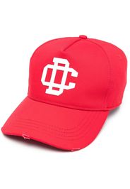 Dsquared2 logo-embroidered cotton baseball cap - Rosso