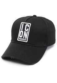 Dsquared2 Icon-embroidered cotton baseball cap - Nero