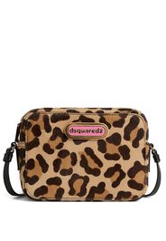 Dsquared2 logo-plaque leopard-print cross body bag - Toni neutri