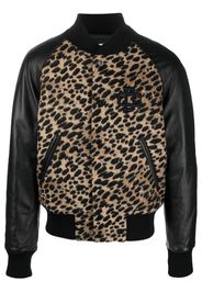 Dsquared2 leopard-print bomber jacket - Toni neutri