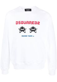 Dsquared2 Arcade Twins-print sweatshirt - Bianco