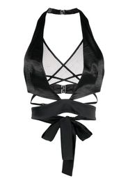 Dsquared2 wrap-around halter-neck top - Nero