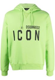 Dsquared2 Icon-print cotton hoodie - Verde