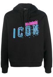 Dsquared2 Icon-print cotton hoodie - Nero