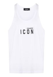 Dsquared2 Icon-print cotton tank top - Bianco