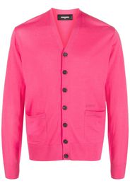 Dsquared2 V-neck fine-knit cardigan - Rosa